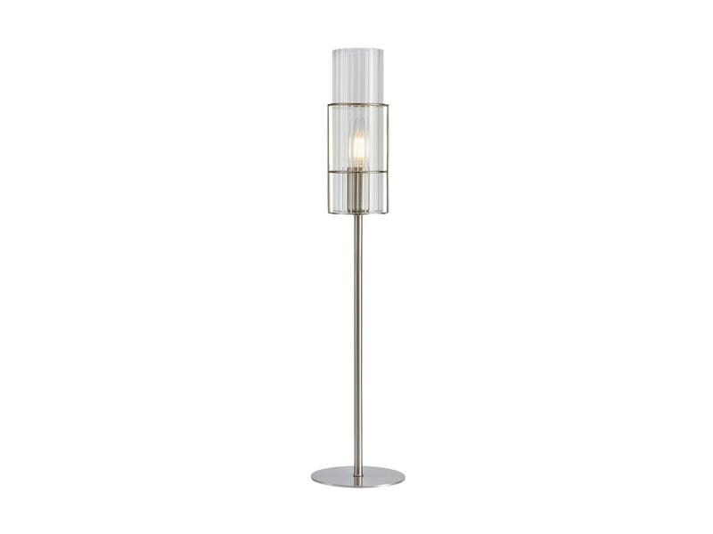 Markslöjd Tischleuchte Tubo 1L, E14, 65 cm, Nickel
