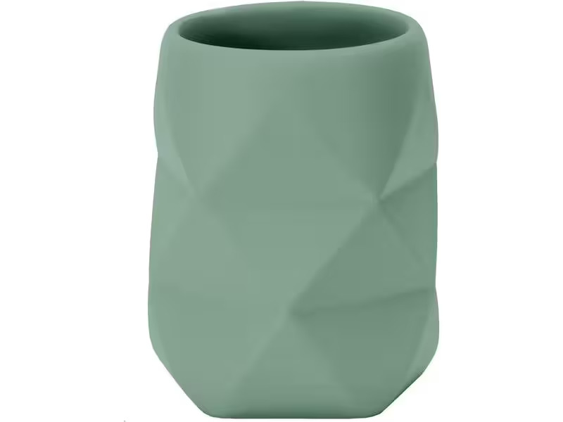 Kleine Wolke Zahnputzbecher Crackle Olivgrün