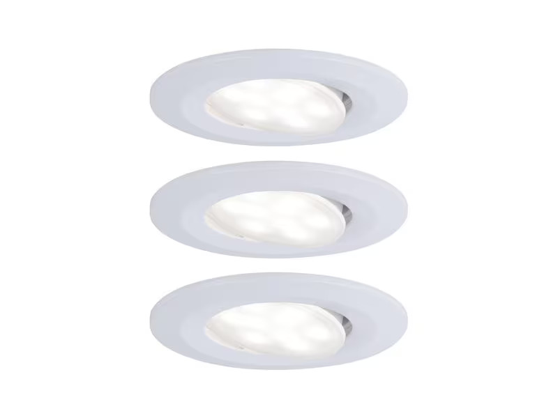 Paulmann Einbauspot LED Calla Basisset, 3 x 6W, 4.000K, Weiss