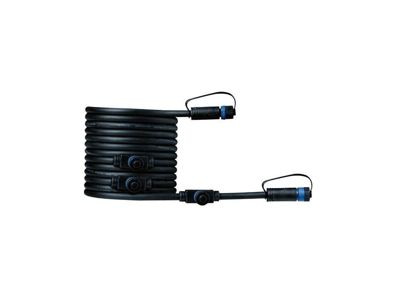 Paulmann Verlängerungskabel Plug &amp; Shine IP68, 5m, Schwarz