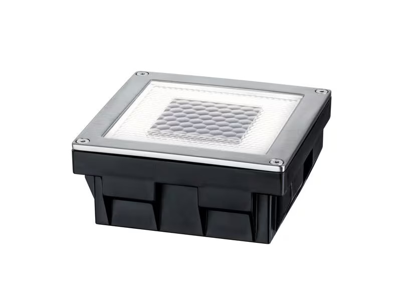 Paulmann Wegeleuchte LED Solar Cube, 0.24W, 2700K, Edelstahl