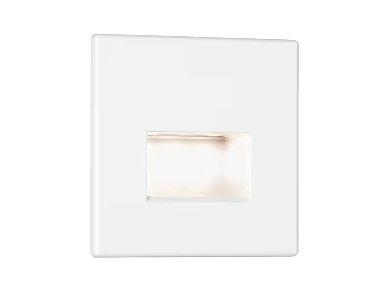 Paulmann Wandeinbauleuchte LED Edge Quadro, 1.2W, 2700K, Weiss
