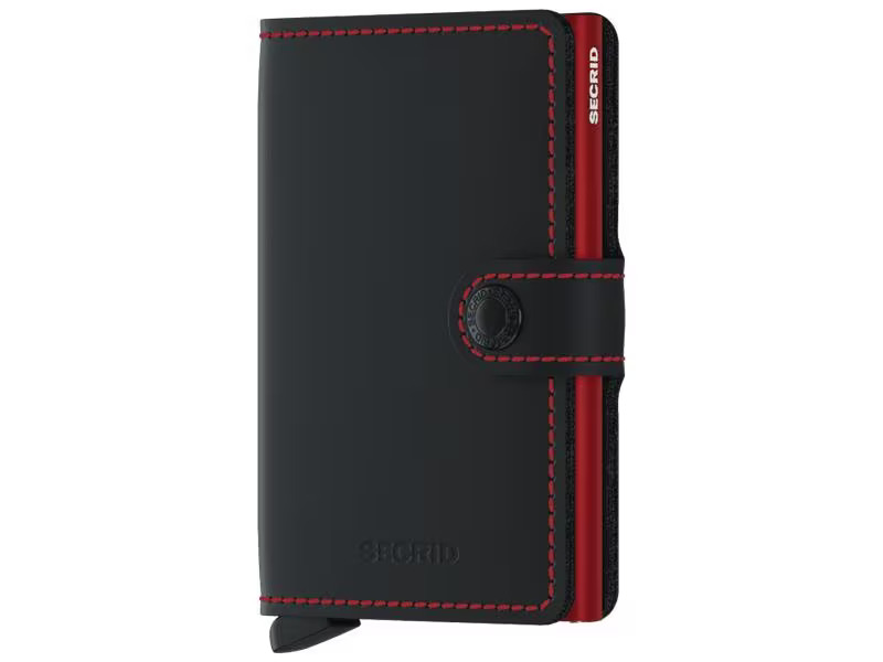 SECRID Portemonnaie Miniwallet Matte Black/Red