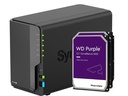 Synology NAS DiskStation DS224+ 2-bay WD Purple 8 TB