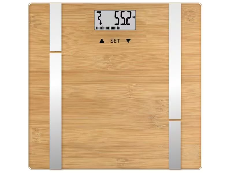 Terraillon Körperanalysewaage Bamboo Fit Braun