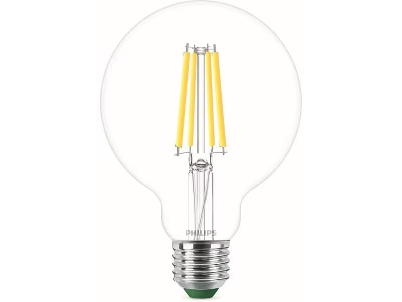 Philips E27 Globe LED, Ultra-Effizient, Neutralweiss, 60W Ersatz