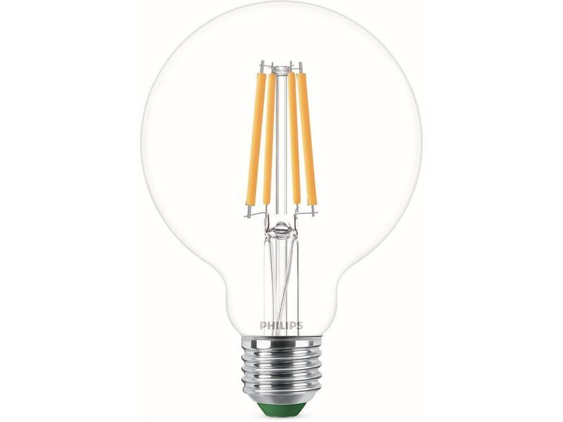 Philips E27 Globe LED, Ultra-Effizient, Warmweiss, 60W Ersatz