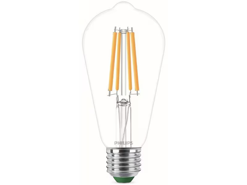 Philips Lampe E27 Edison LED, Ultra-Effizient, Warmweiss, 60W Ersatz