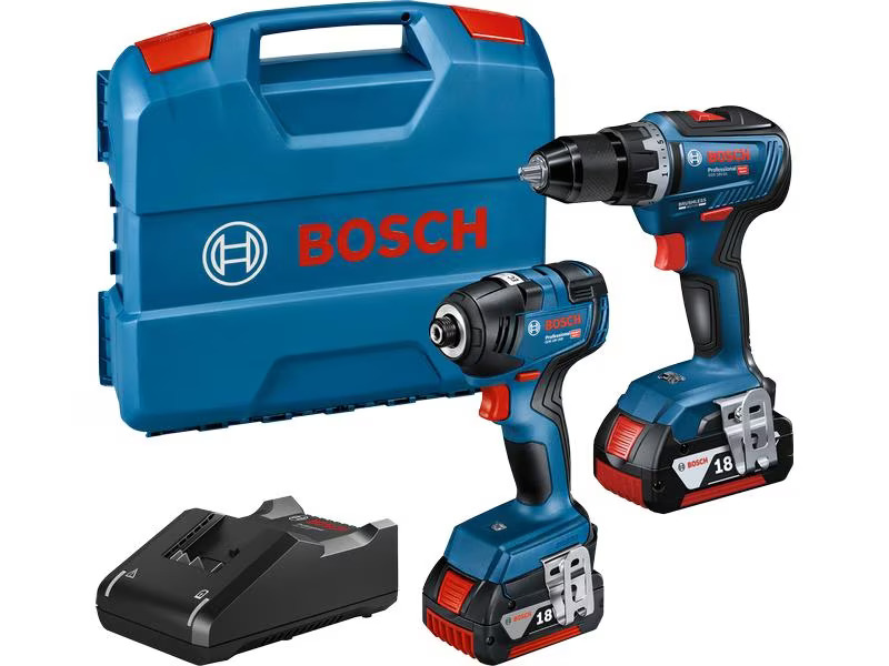 Bosch Professional Akku-Schrauber Set GDR 18V-200 + GSR 18V-55