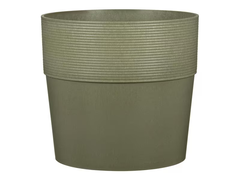 scheurich Blumentopf Groove 18.8 cm, Khaki