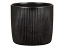 scheurich Blumentopf Ebano Solido Linea 25.3 cm, Schwarz