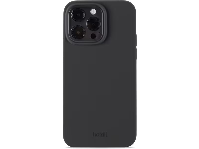 Holdit Back Cover Silicone iPhone 15 Pro Max Schwarz