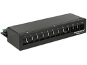 Delock Netzwerkpanel Keystone 12-Port Desktop, schwarz