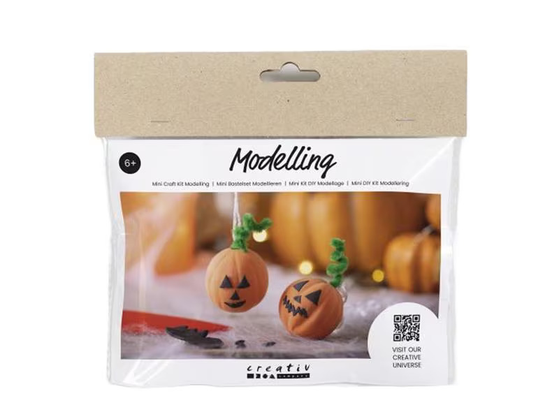 Creativ Company Bastelset Halloween Kürbis 12 Stück