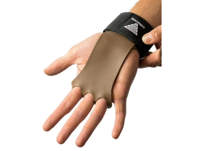 Gornation Fitnesshandschuhe Workout Grips Leder, XL