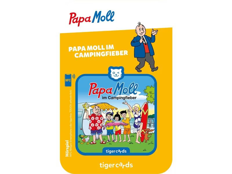 Tigermedia tigercard Papa Moll im Campingfieber