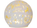 Star Trading Schneekugel MerryX-mas, Ø 12 cm, Weiss