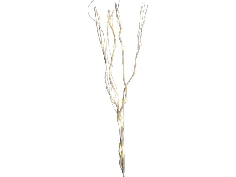 Star Trading Zweig Willow Dewdrop, 24 LEDs, 60 cm, Natur