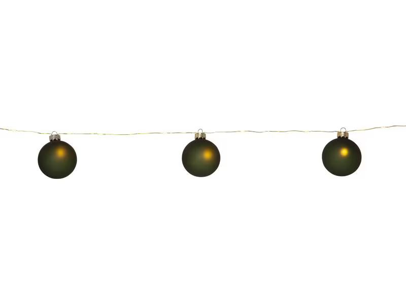 Star Trading LED-Lichterkette Bliss, 1.6 m, 8 Kugeln, Grün