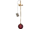 Star Trading Glasdekoration Kugel Bliss, 10 cm, Rot