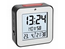 TFA Dostmann Digitalwecker mit Innentemperatur Schwarz/Silber
