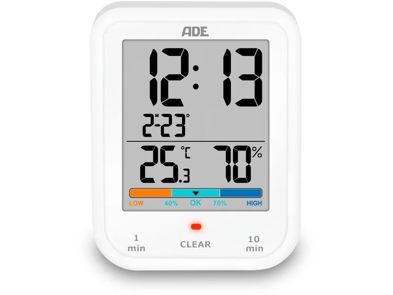 ADE Wetterstation Thermo-Hygrometer Weiss