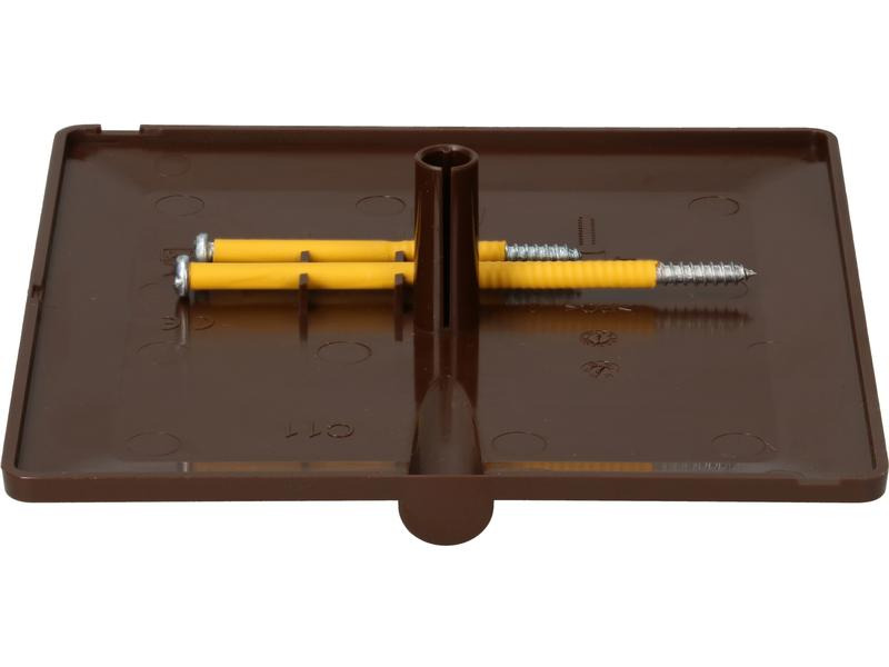 Max Hauri Steckdeckel im priamos Design, 130 x 130 mm, Kabelauslass