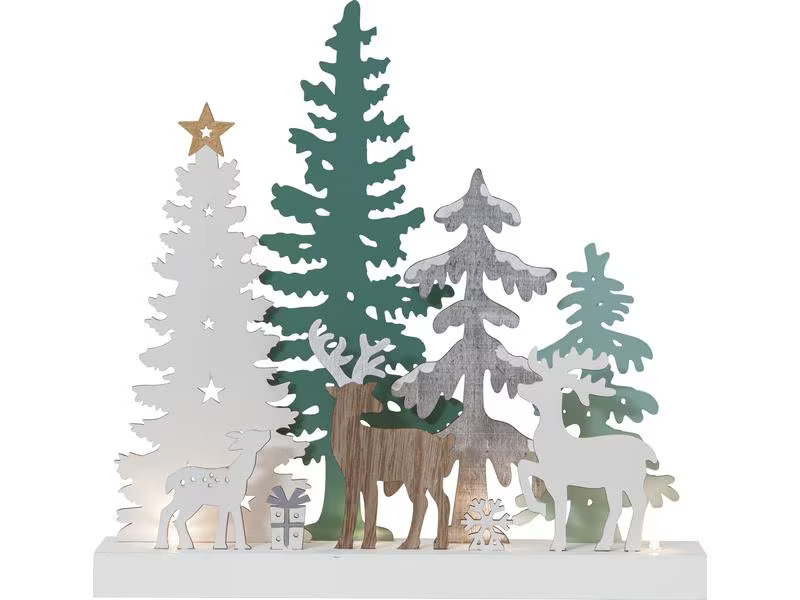 Star Trading Kerzenständer Reinbek Wald 30 cm, Holz