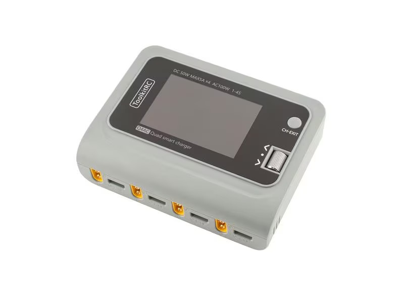 ToolkitRC Quad-Ladegerät Q4AC XT60 100W, 1-4S