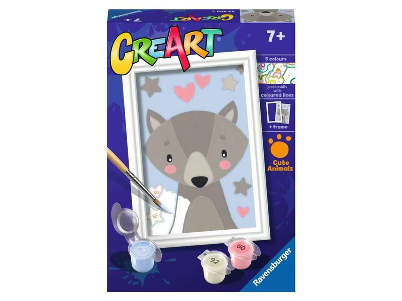 Ravensburger Malset CreArt: Cute Wolf