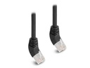 Delock Patchkabel 45° oben gewinkelt Cat 6A, S/FTP, 0.5 m, Schwarz