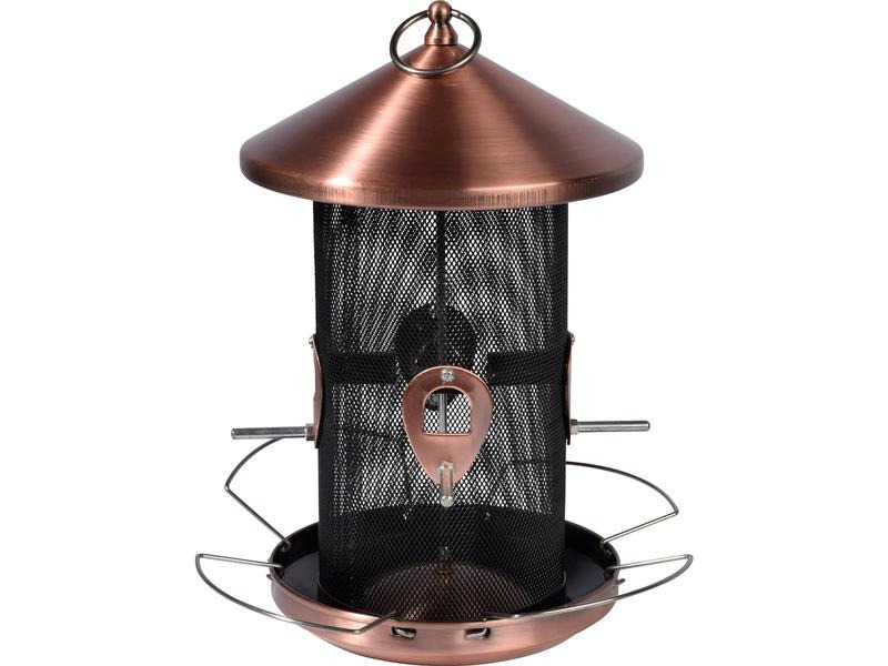 dobar Futterspender XXL, 20 x 20 x 32 cm, Metall, Kupfer