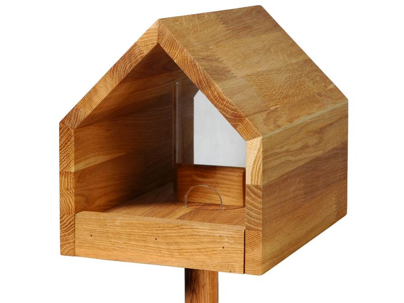 LUXUS-VOGELHAUS Vogelfutterhaus Bauhaus I, 20.5 x 28 x 23.5 cm, Holz