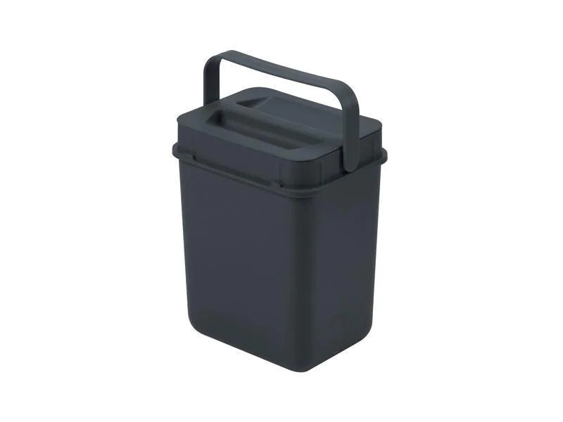 Müllex Komposteimer Boxx 5 l, komplett, Schwarz