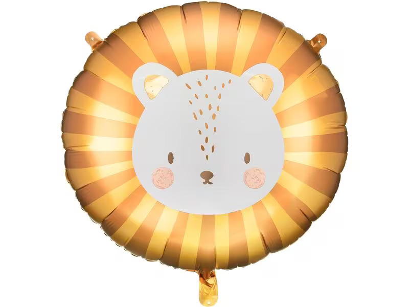 Partydeco Folienballon Löwe 70 x 67 cm, Gelb