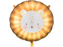 Partydeco Folienballon Löwe 70 x 67 cm, Gelb