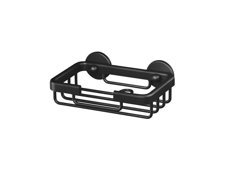 tesa Aluxx Black Seifenkorb Schwarz