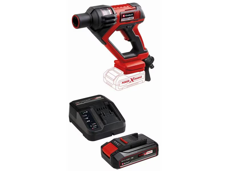 Einhell Akku-Druckreiniger Hypresso 18/24 mit Akku 1 x 2.5Ah