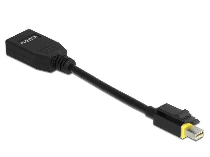 Delock Adapter MiniDisplayPort-DisplayPort 8K/60Hz, Einrastfunktion