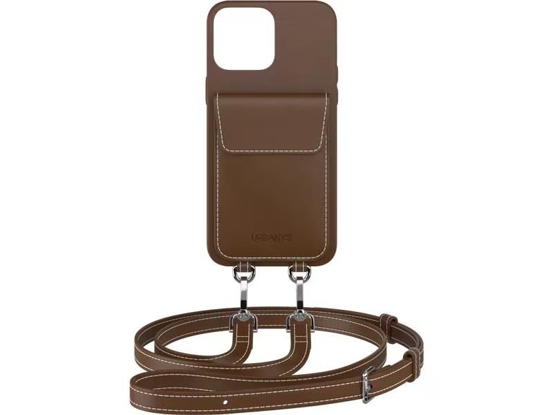 Urbany's Necklace Case Handekette+ iPhone 15 Espresso Martini