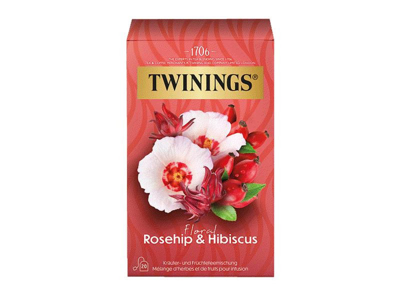 Twinings Teebeutel Hagebutte &amp; Hibiskus 20 Stück