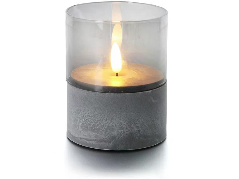 balthasar LED Kerze Gracia, Grau