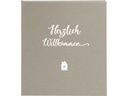 Goldbuch Gästebuch Herzlich Willkommen 23 x 25 cm, 176 Seiten, Taupe