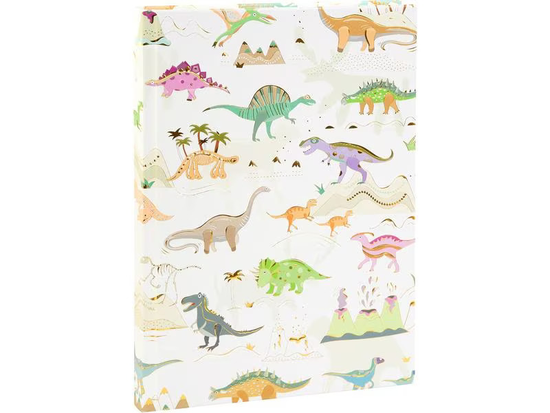 Goldbuch Notizbuch Dinosaurier A5, Blanko, Mehrfarbig