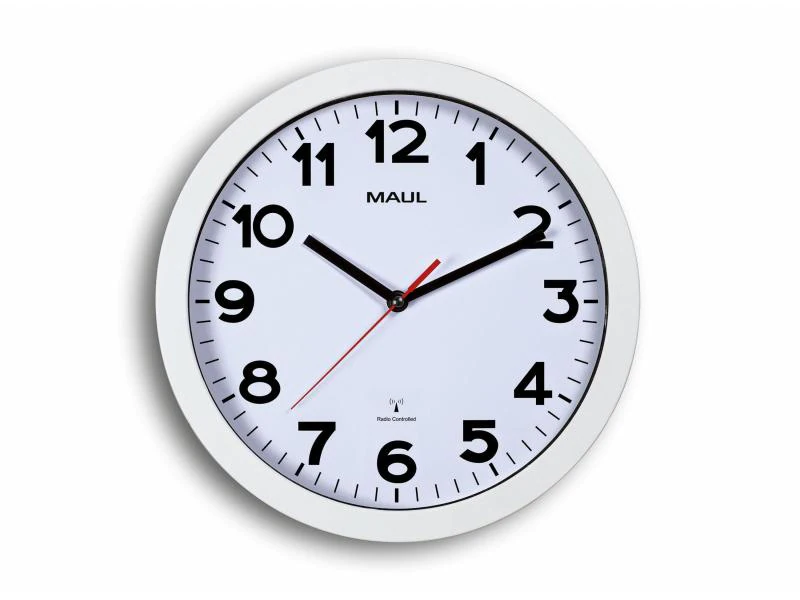 Maul Wanduhr MAULstep Ø 30 cm Weiss