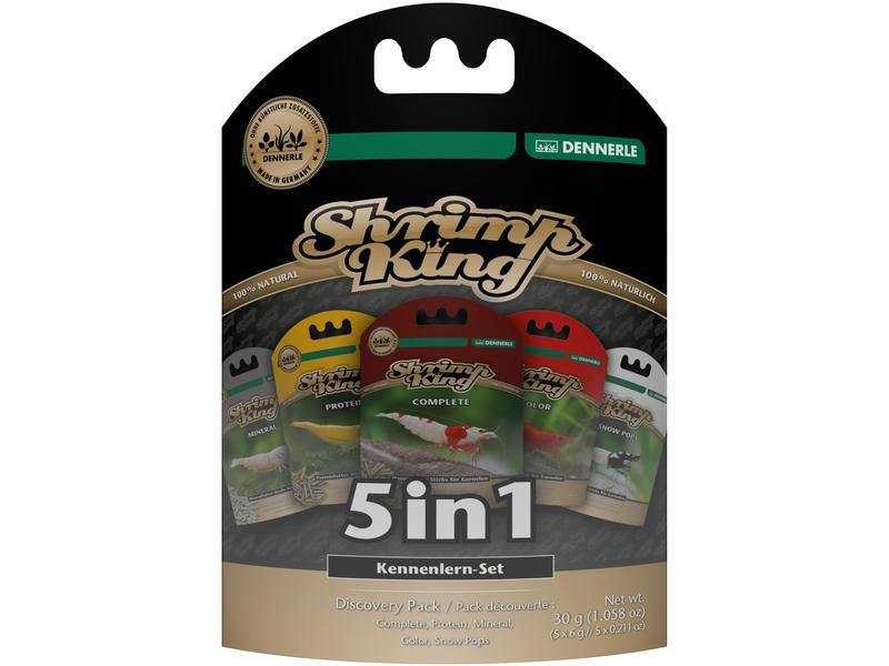 Dennerle Basisfutter Shrimp King 5 in 1, 30 g (5 x 6 g)