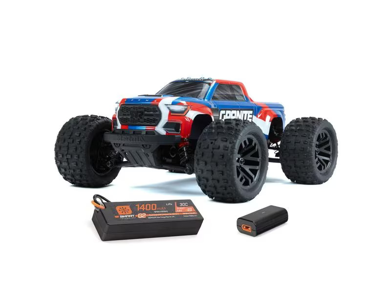 Arrma Monster Truck Granite Grom Mega 380 Blau, RTR, 1:18