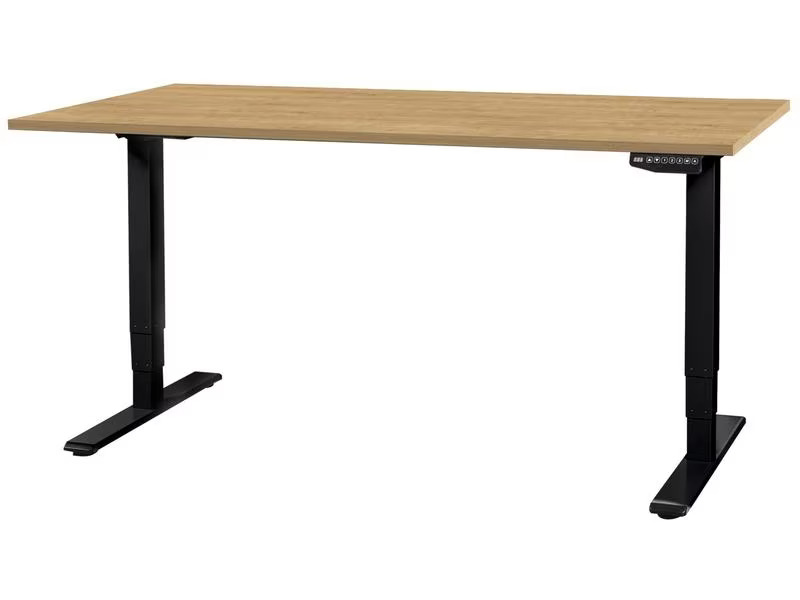 Contini Tischgestell mit Platte 1.8 x 0.8 m, Eiche / Schwarz