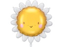 Partydeco Folienballon Sonne 90 cm, Gelb