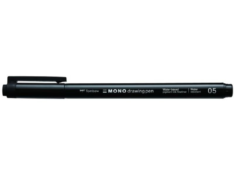 Tombow Filzstift MONO drawing pen 0.45 mm, Schwarz